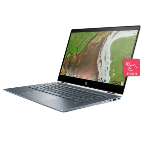 HP 14″ 8GB DDR4, 64GB eMMC refurbished X360 touchscreen Chromebook for $280