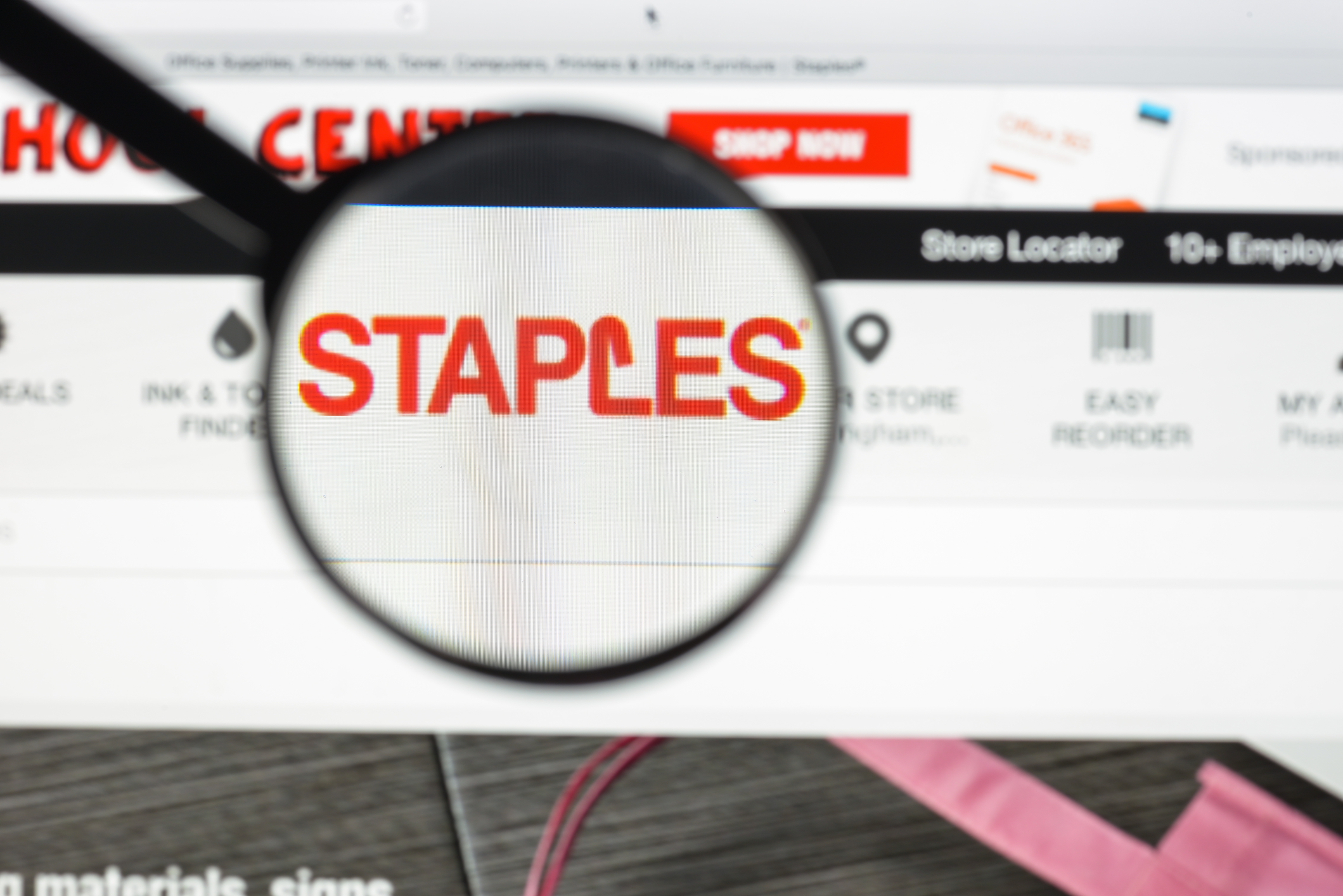 Staples coupon Save 20 on your online order of 100 or more Clark Deals