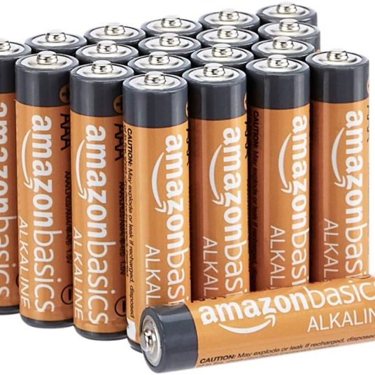 20-pack AAA AmazonBasics batteries for $5