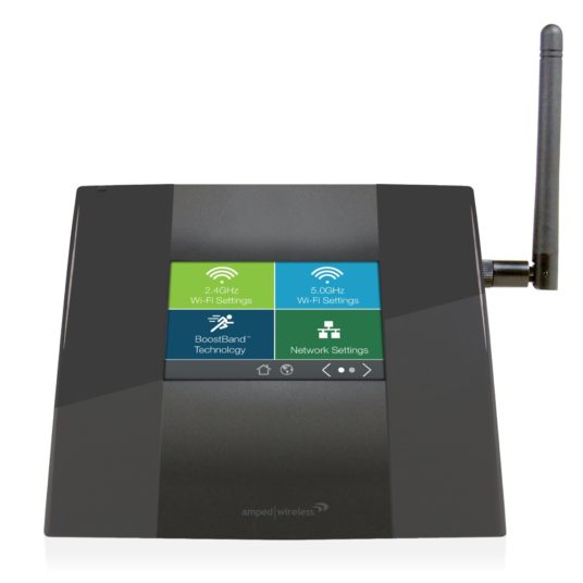 Amped Wireless high power touch screen Wi-Fi range extender for $25
