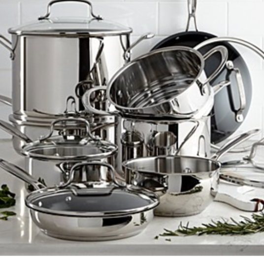 Cuisinart Chef’s Classic 14-piece stainless steel cookware set + FREE 3-piece bakeware set for $140