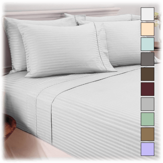 Today only: Hotel New York 6-piece any-size striped sheet sets for $25