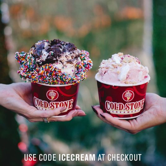 Cold Stone Creamery: Enjoy BOGO ice cream with an online order