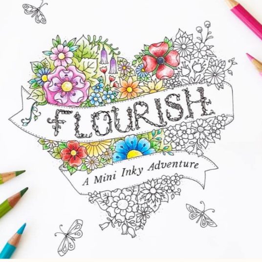 FREE 12-page printable coloring book by Johanna Basford