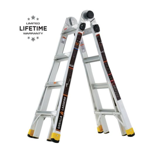 Gorilla Ladders 18-ft. reach multi-position ladder for $99