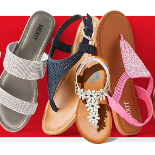 JCPenney: Buy 1 pair of sandals, get 2 pairs FREE