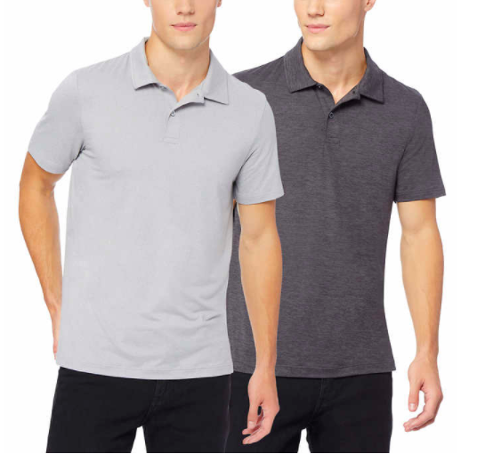 2-pack 32 Degrees men’s polo shirts for $11, free shipping