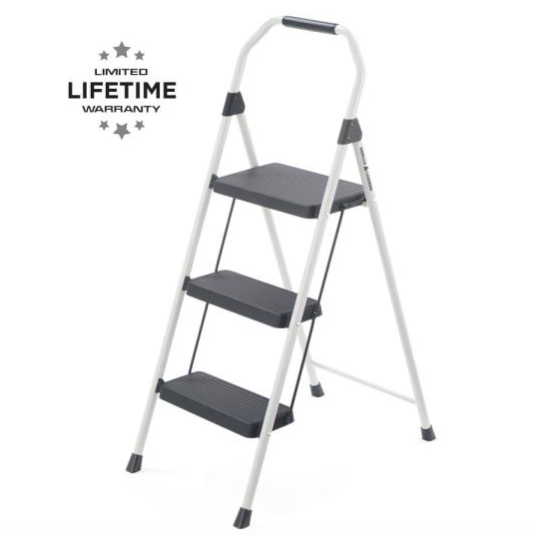 Gorilla Ladders 3-step compact steel step stool for $20