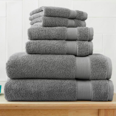 Today only: 6-piece 100% cotton towel set for $18, free shipping