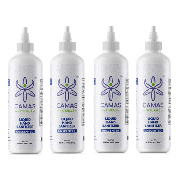 4-pack Camas Naturals 16-oz hand sanitizer for $25