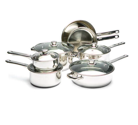 Today only: Cooks Tools stainless steel or nonstick cookware sets for $27