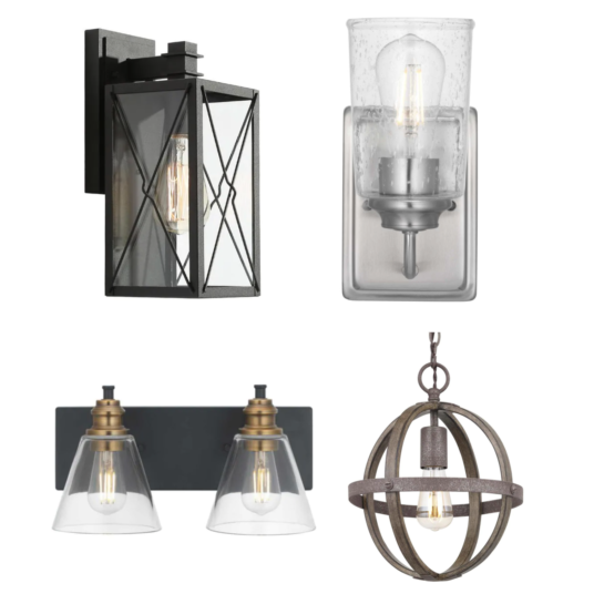 Today only: Interior and exterior lighting from $26 at The Home Depot