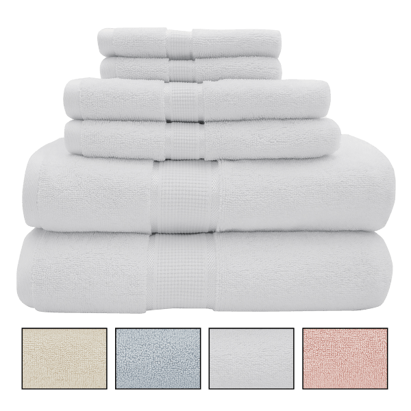 Today only: 6-piece premium combed cotton 600 GSM towel sets for $30 shipped