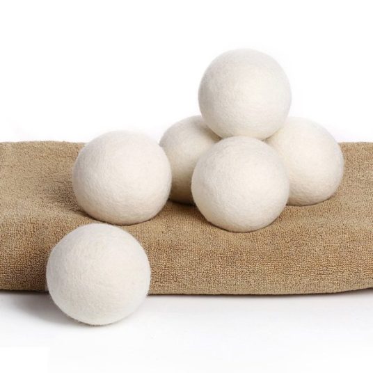 6-pack reusable wool dryer balls for $10, free shipping
