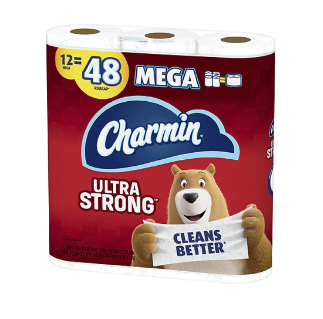 12-pack Charmin Ultra Strong toilet paper for $14