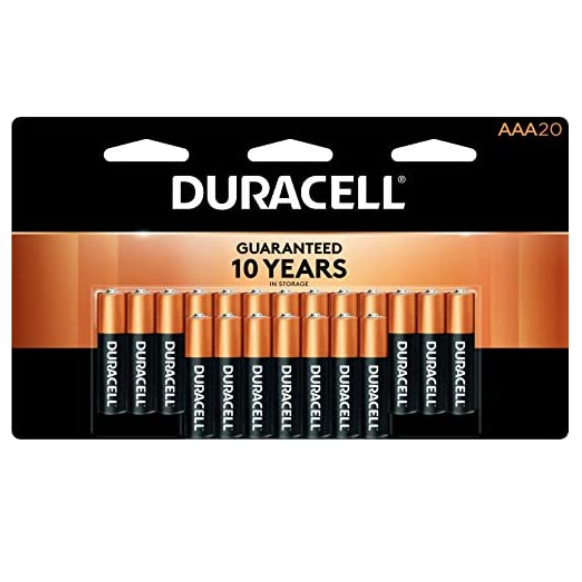 Select customers: 24-count Duracell Coppertop AAA batteries for $10