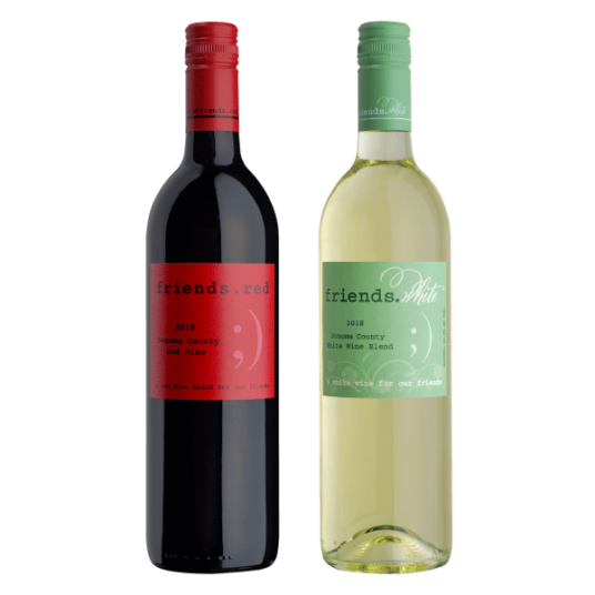 Today only: 12 bottles of Pedroncelli Friends white or red wine for $99