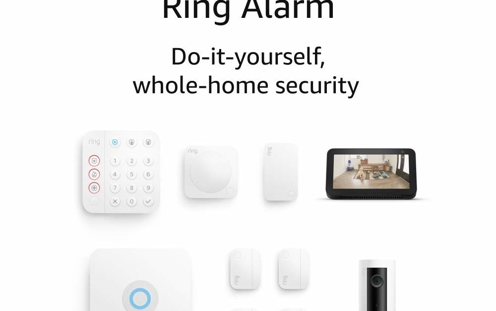 8-piece Ring Alarm Security Kit + Echo Show 5 for $240