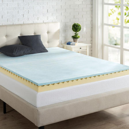 Today only: Zinus 4″ gel memory foam mattress topper from $53 for Sam’s Club members