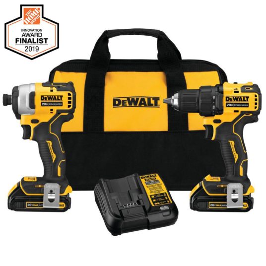 Today only: Dewalt Atomic 20-volt cordless drill/impact combo kit for $159