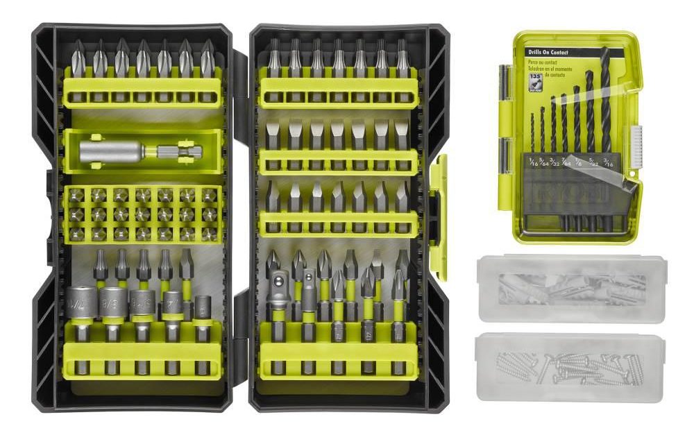 Ryobi 142-piece drill & impact drive kit for $10, free shipping