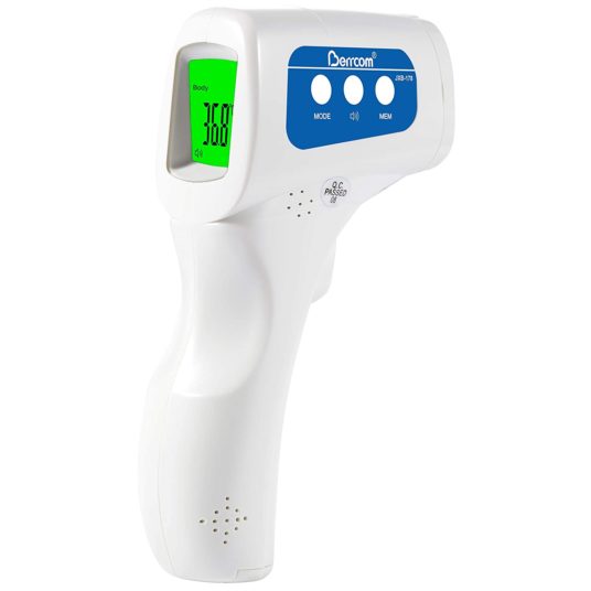 Berrcom non-contact infrared forehead thermometer for $11