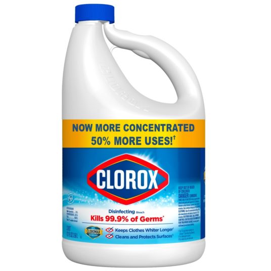 Clorox concentrated bleach 121-oz. for $6