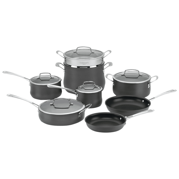 Cuisinart 13-piece hard anodized cookware for $124 shipped