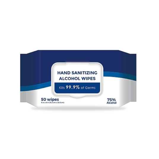 50-pack hand-sanitizing alcohol wipes for $1