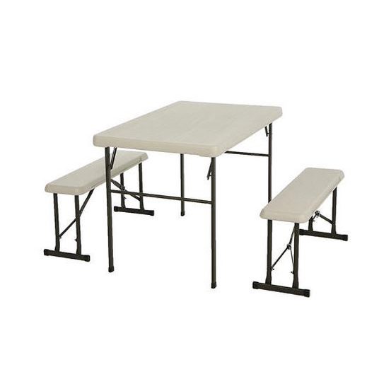 Lifetime folding picnic table with benches for $60
