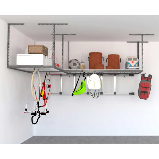 2-rack SafeRacks overhead garage storage combo kit for $240