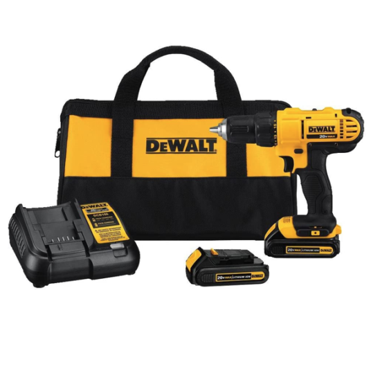Today only: Dewalt 20V Max cordless drill/driver kit for $89