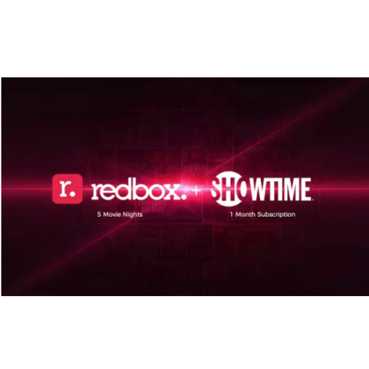 1 month of Showtime + 5 Redbox rentals for $4