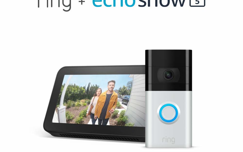 Ring Video Doorbell 3 with Echo Show 5 for $150