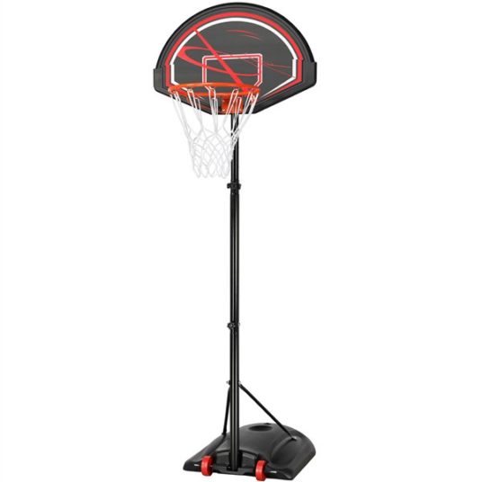 SmileMart 32″ portable youth basketball hoop system for $60