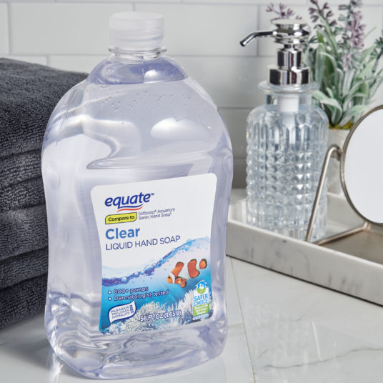 2-pack Equate clear 56-oz. hand soap refills for $8