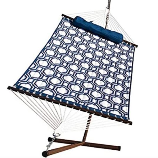 Today only: Algoma quilted hammock and stand with pillow for $120