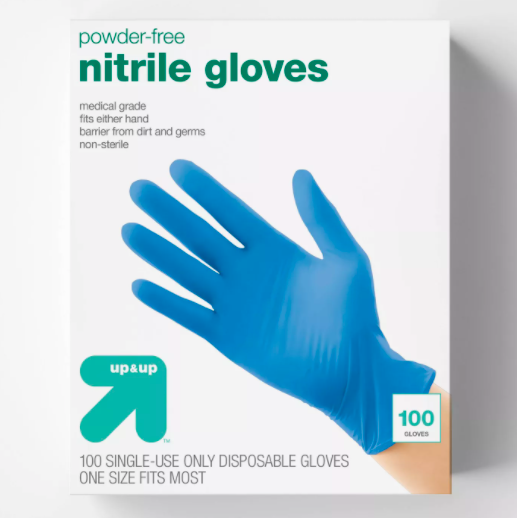 100-count nitrile disposable gloves for $8