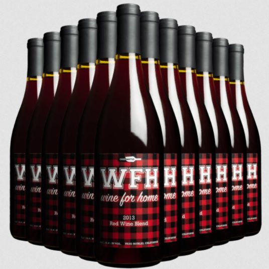 Today only: 1 case of WFH red wine for $100 shipped