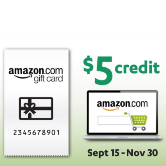 Coinstar: Get $5 extra when you deposit $30 for an Amazon gift card