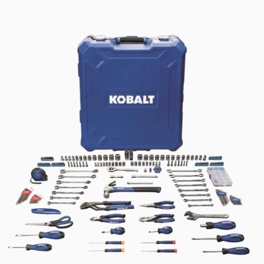 Kobalt 200-piece household tool set with hard case for $65