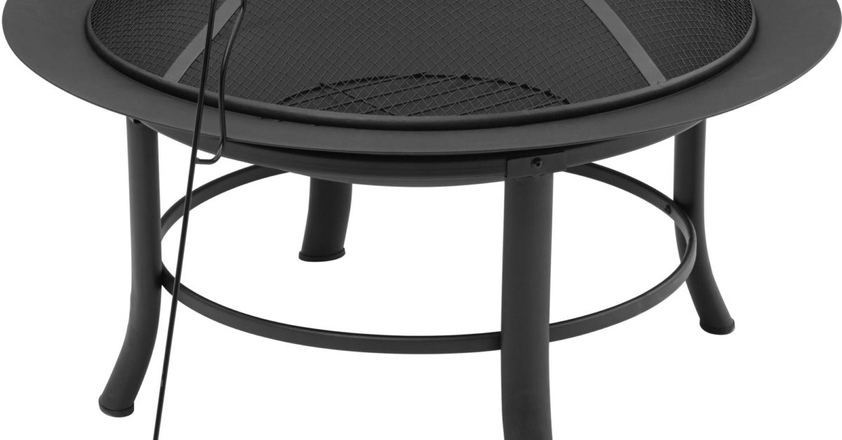 Mainstays 28″ fire pit with spark guard for $16