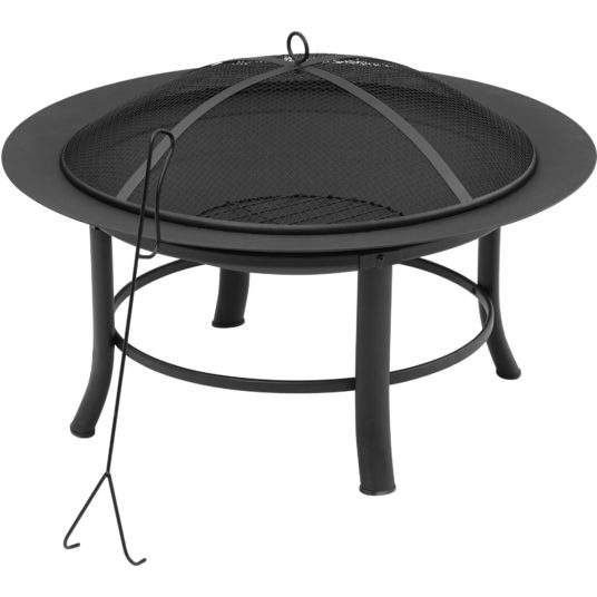 Mainstays 28″ fire pit with spark guard for $35