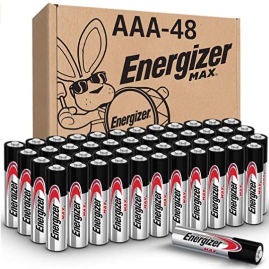 48-count Energizer MAX AAA alkaline batteries for $15