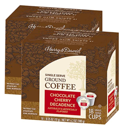 126-count Harry & David single-serve K-Cup coffee for $44 shipped