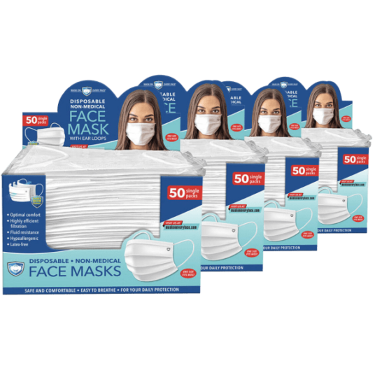 Today only: 200-pack of 3-ply non-medical disposable masks for $40 shipped