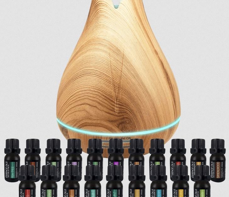Pure Daily Care ultimate aromatherapy diffuser & 20 essential oil set for $34