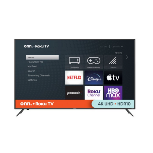 Back in stock! onn. 58″ 4K HDR Roku Smart TV for $328