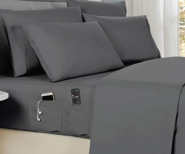 Today only: Kathy Ireland 6-piece smart sheet sets with side pocket starting at $20