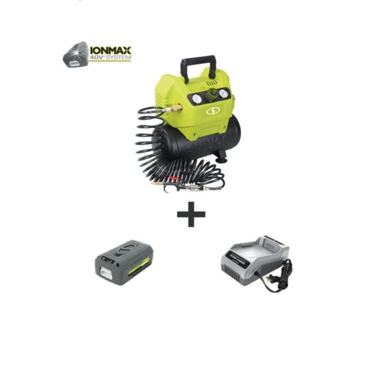 Sun Joe IONAIR 40-volt iONMAX cordless air compressor kit for $149